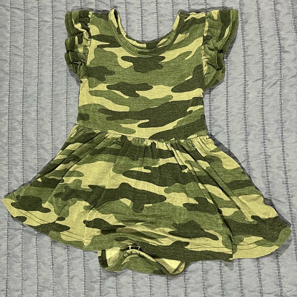 Little Sleepies Flutter Twirl dress - Camo